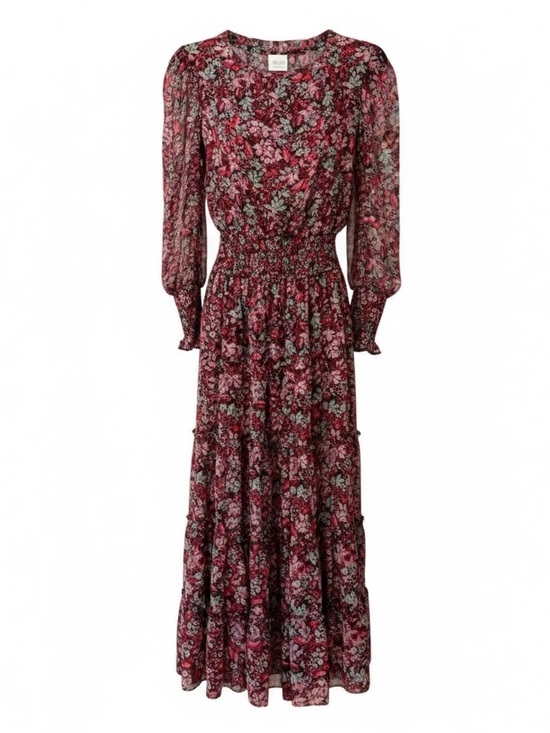 Misa Los Angeles Dresses & Skirts - MISA Los Angeles Xirena Floral Ruffle Maxi Dress Purple Pink Size Small